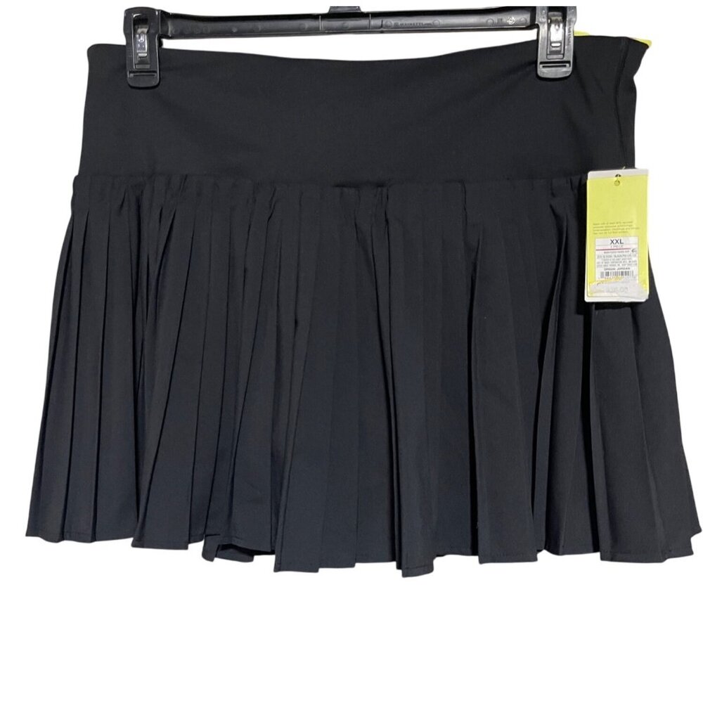 High-Rise Black Pleated Skort Womens XXL All In Motion Athleisure Gorpcore